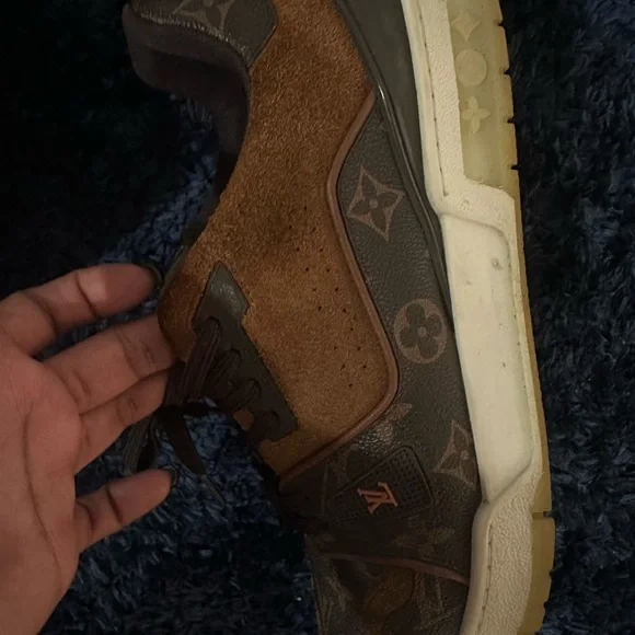 Louis Vuitton Brown Monogram Sneakers - Picture 7 of 9